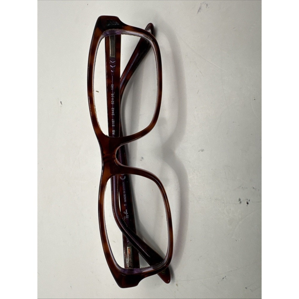 Ray-Ban RB5187 2442 Eyeglass Purple Tortoise 52-16-140  Glasses FRAMES ONLY